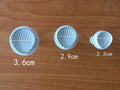 3-Piece Shell Silicone Mold Set – Cake, Cookie & Fondant Tool Silicone Baking Mold Axl A