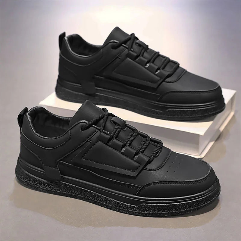 Men's Waterproof Casual Board Shoes – Versatile Low-Top Casual Board Shoes Axl black 39