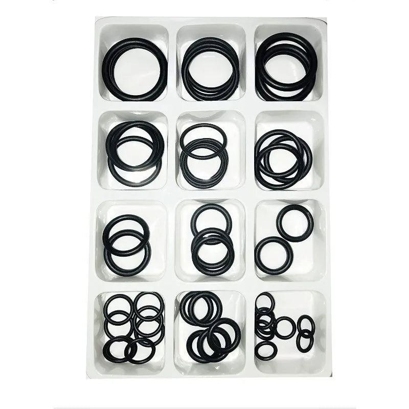 50-Piece Nitrile Rubber O-Ring Gasket Seal Repair Kit – Black O-Ring Repair Kit Axl