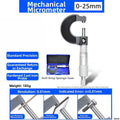 Mechanical Outside Micrometer 0–100mm Metric Gauge | 0.01mm Mechanical Micrometer Axl 0-25mm China Mainland