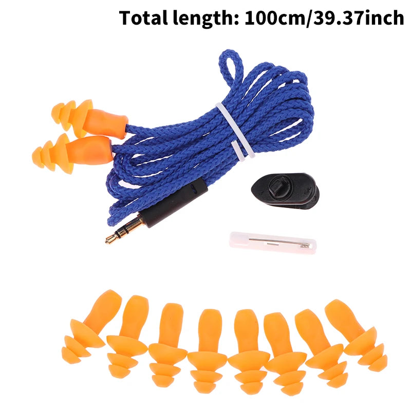 Industrial Noise Reduction Earplugs – Reusable Silicone Work Ear Protection Industrial Earplugs Axl 100CM