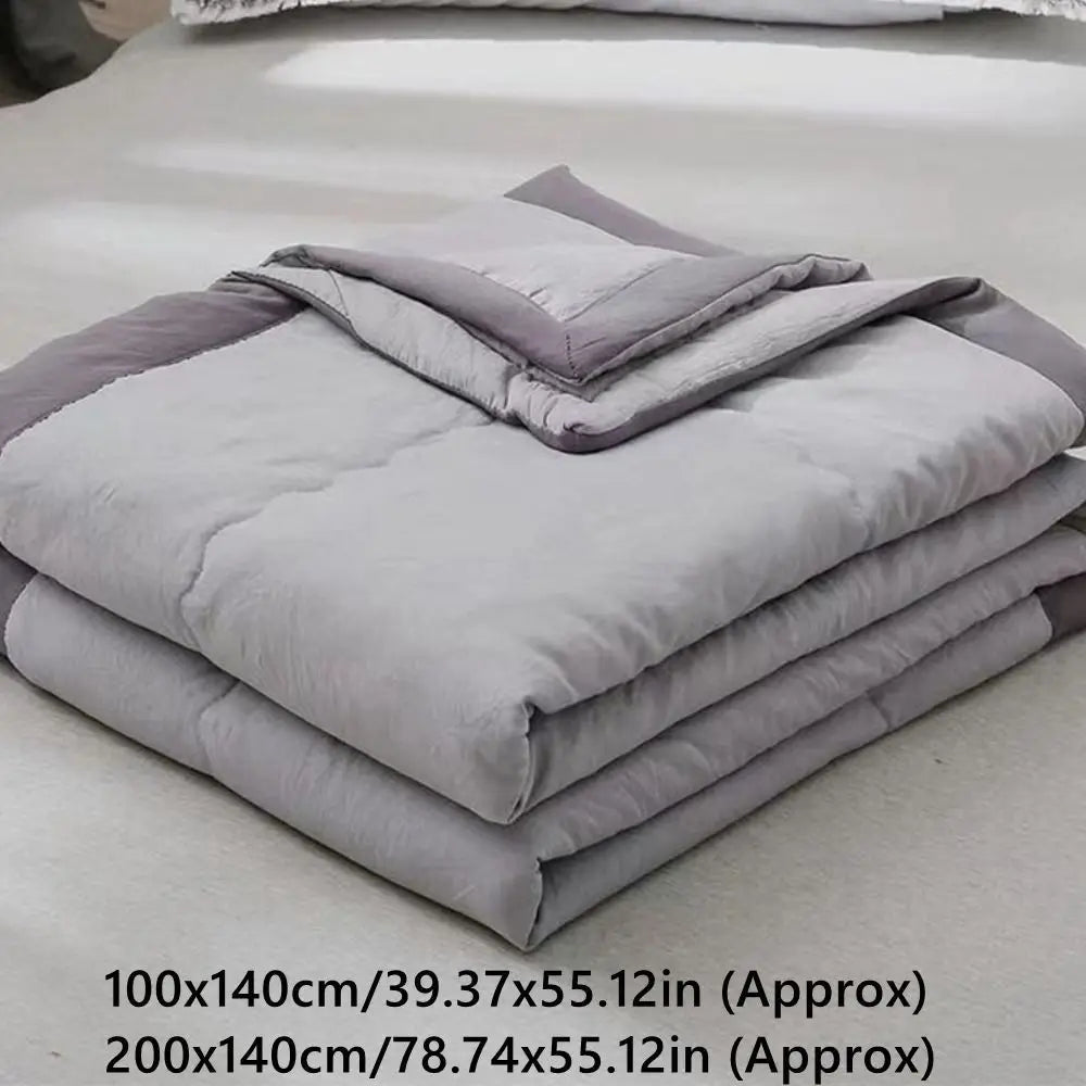Double-Sided Cooling Blanket – Breathable Cotton Summer Quilt Cooling Blanket Axl