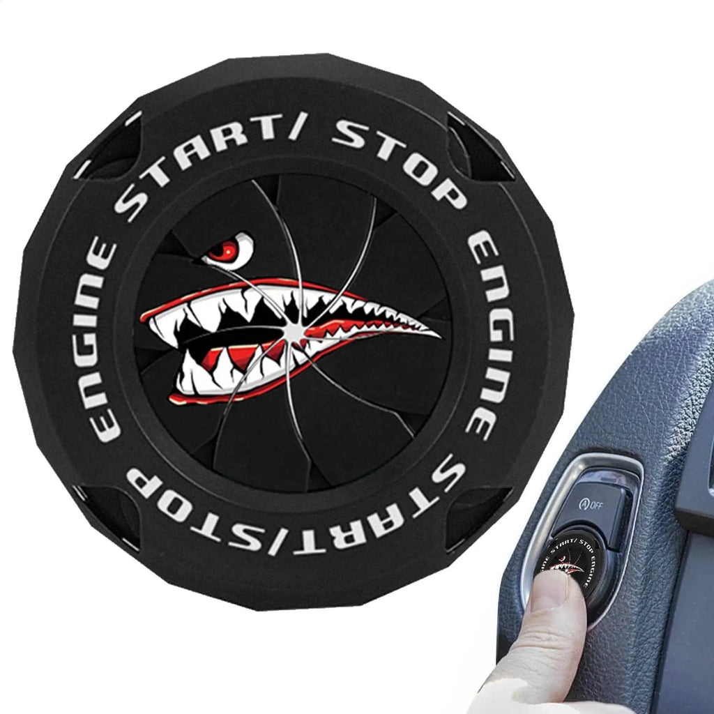 Car Push Start Button Cover – ABS Ignition Protector Ignition Button Cover Axl