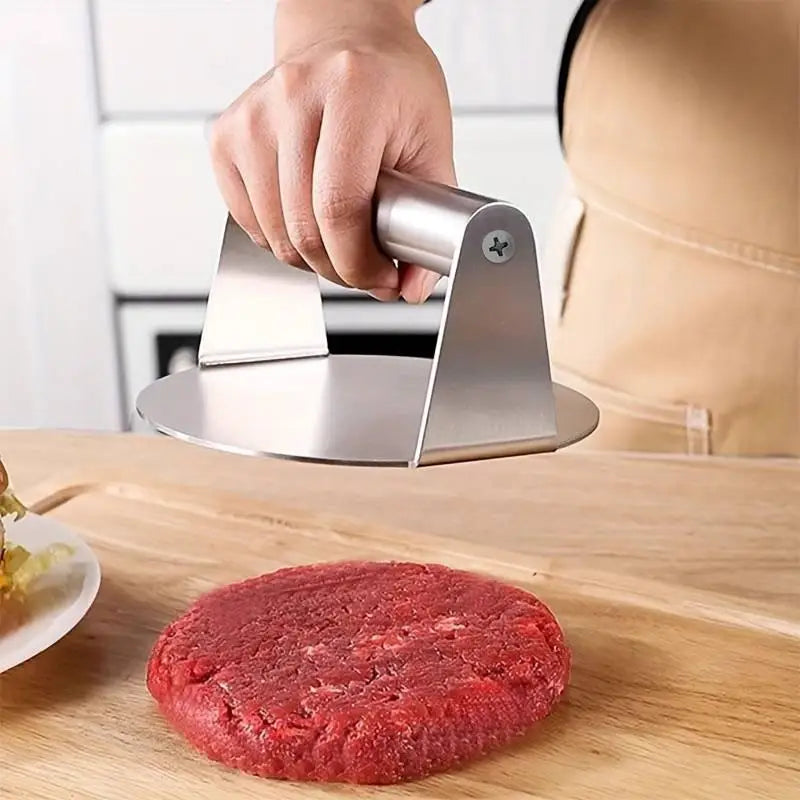 Stainless Steel Smash Burger Press – Round Patty Mold Burger Press Axl