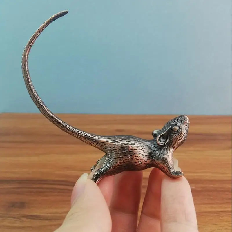 Antique Rat Incense Burner – Chinese Zodiac Metal Figurine Incense Burner Figurine Axl