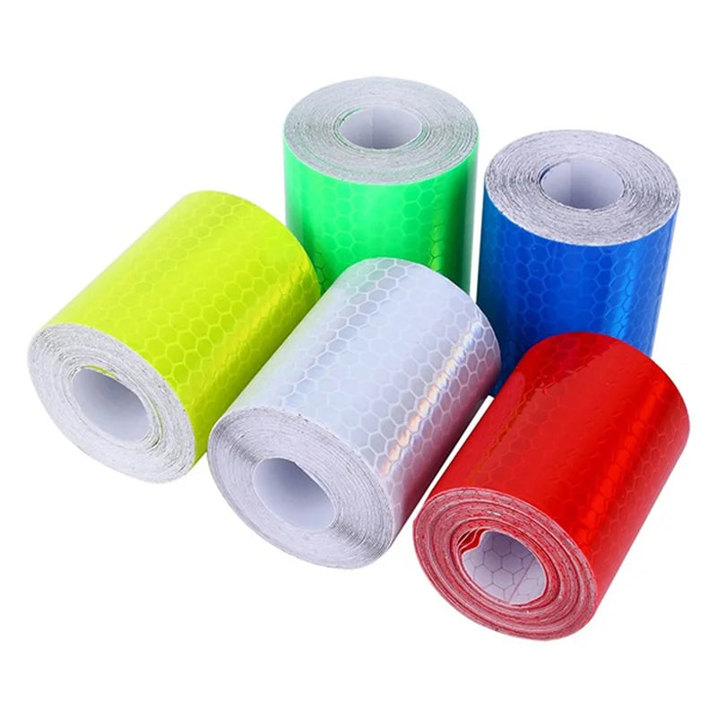 Car Truck Reflective Safety Warning Tape 1m×5cm Self-Adhesive Reflective Safety Tape Axl
