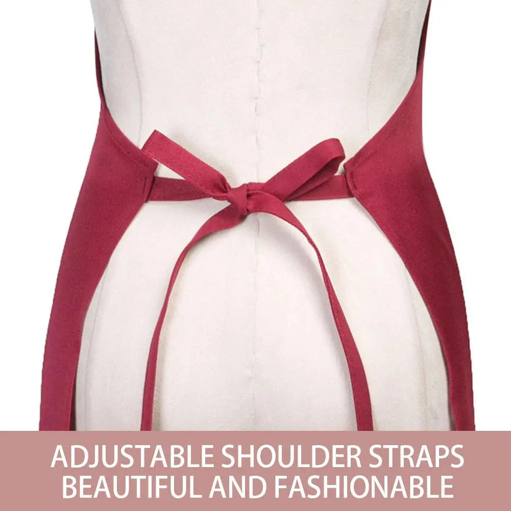 KITPIPI Unisex Waterproof Adjustable Sleeveless Chef Apron Sleeveless Apron Axl