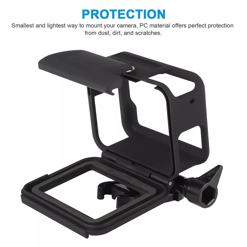 Black Protective Frame Case for DJI Action Camera | Mount Cover Camera Protective Frame Axl