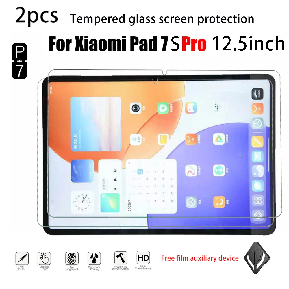 2-Pack HD Tempered Glass Screen Protector for Xiaomi Pad Tablet Screen Protector Axl xiaomi pad7spro 12.5