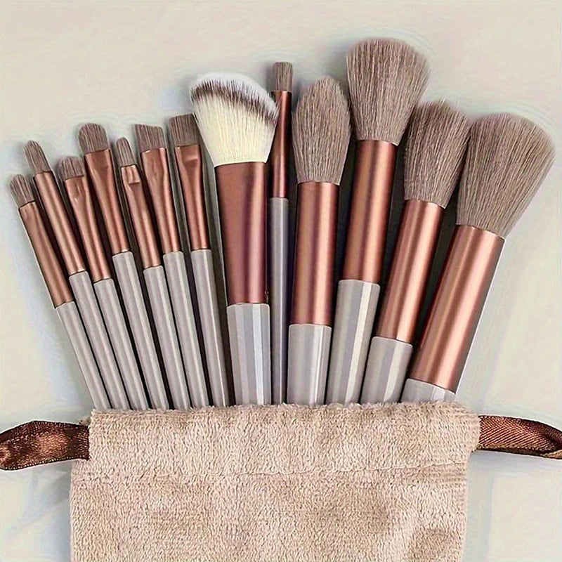 8/13 PCS Makeup Brush Set – Foundation, Eyeshadow & Kabuki Makeup Brush Set Axl
