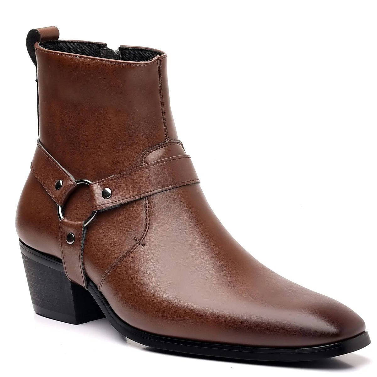 YBQJOO Men's Chelsea Boots – Zip Pointed Toe Dress Boots Men's Chelsea Boots Axl