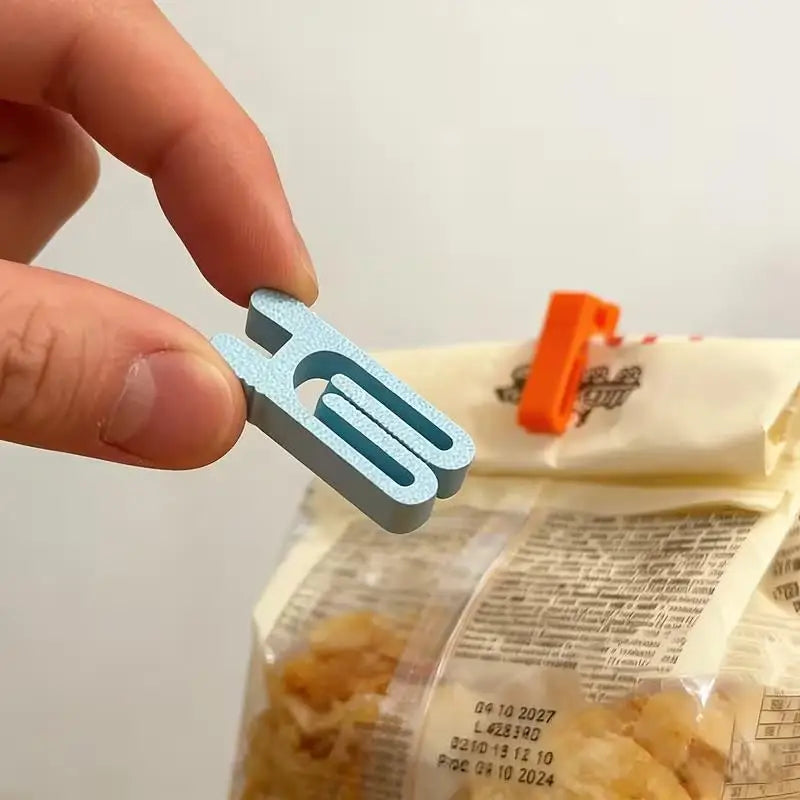 8-Pack Snack Bag Seal Clips – Durable Plastic Food Clips Food Bag Clips Axl