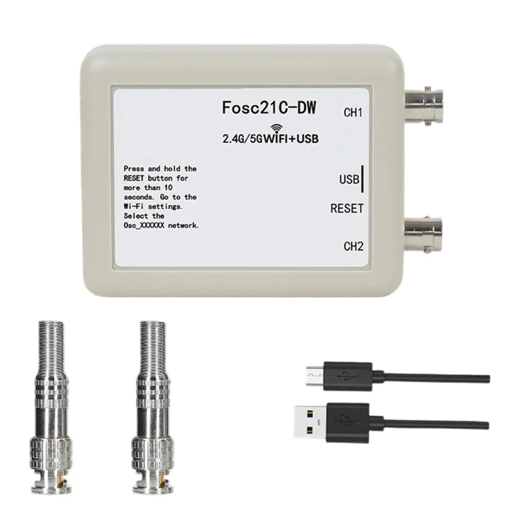 Fosc21C-DW Dual-Band WiFi USB 2-Channel Oscilloscope 2.4G/5G Wireless Oscilloscope Axl China Mainland