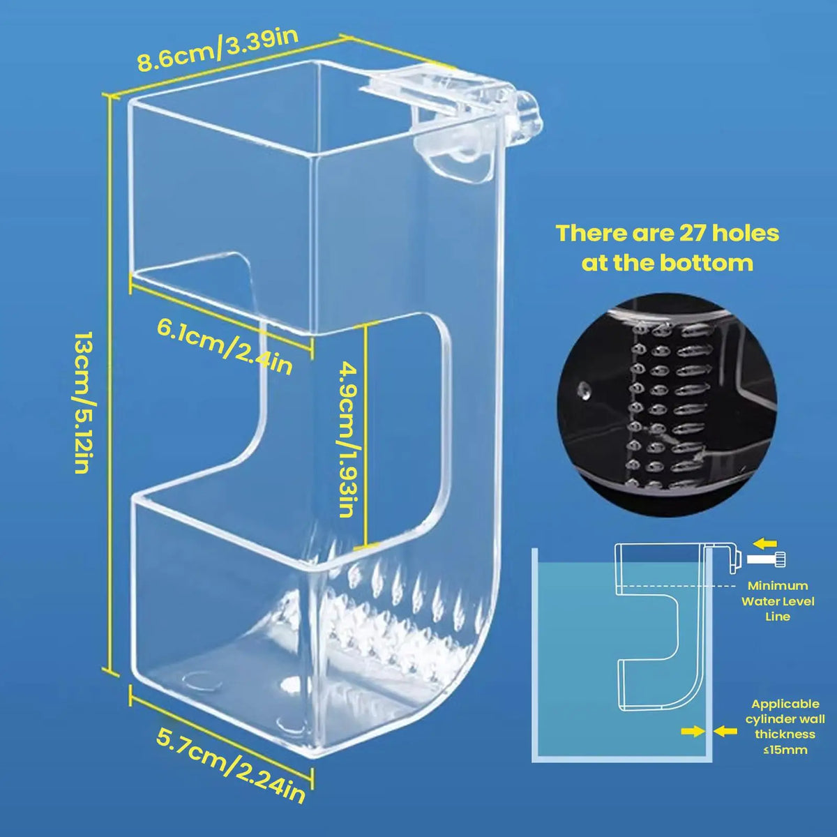 Aquarium Floating Feeding Ring – Fish Tank Food Tray Feeder Aquarium Fish Feeder Axl
