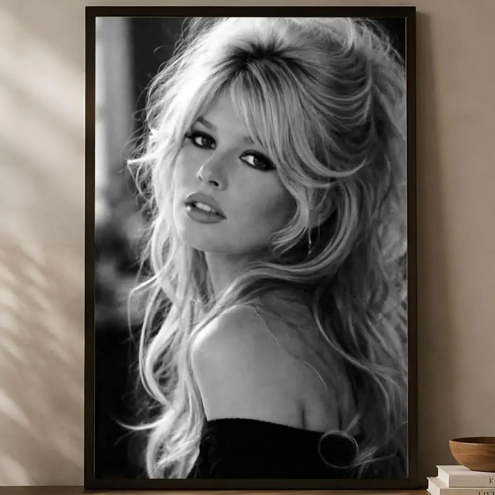 Brigitte Bardot Self-Stick HD PVC Wall Art Poster – Waterproof Wall Art Poster Axl White01 15X20cmNoframe