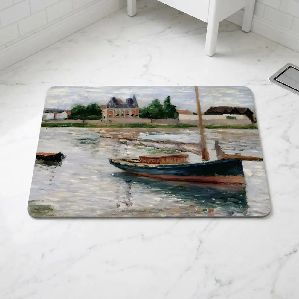 Diatomite Bath Mat – Quick Dry Anti-Slip Caillebotte Art Design Diatomite Bath Mat Axl