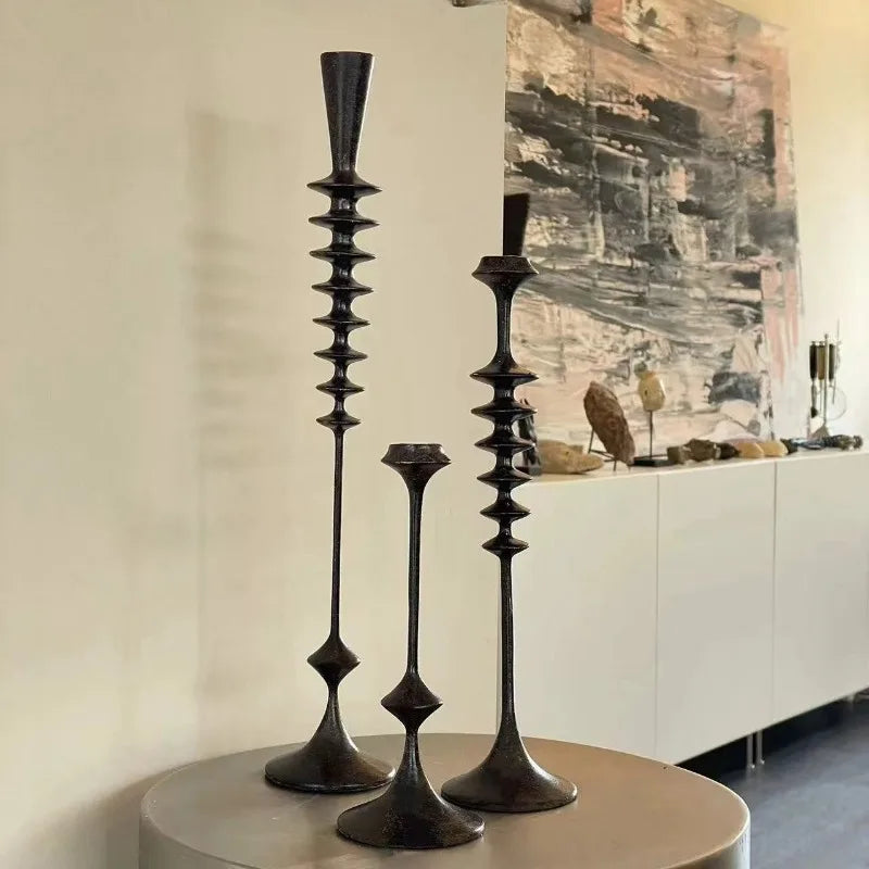 Elegant Vintage Candlestick Holder – Luxury Resin Candelabra Candle Holder Axl