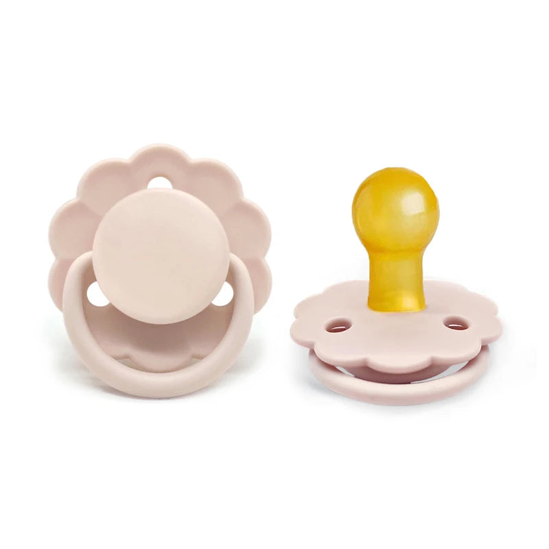 Natural Rubber Round Head Baby Pacifier | Ages 0–36 Months Baby Pacifier Axl Beige