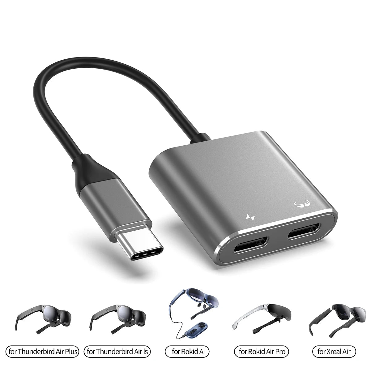 100W USB-C Fast Charging Adapter for XREAL AIR & AIR 2 Glasses USB-C Charging Adapter Axl