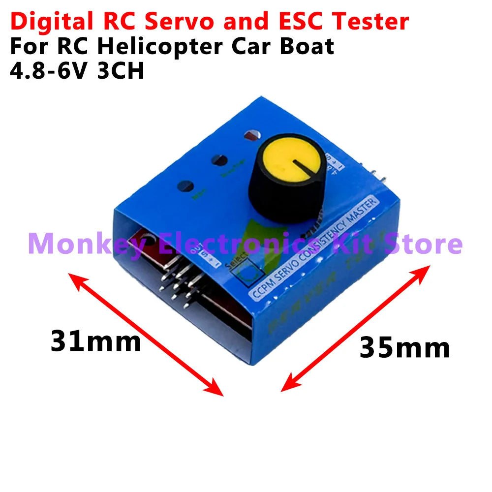 3CH RC Servo Tester & ESC Speed Controller – CCPM Checker RC Servo Tester Axl