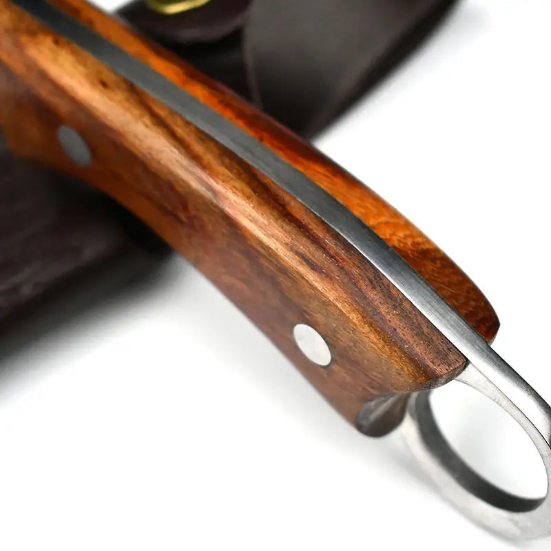 Hand-Forged Ring Knife – Stainless Steel Meat Cleaver Forged Kitchen Cleaver Axl