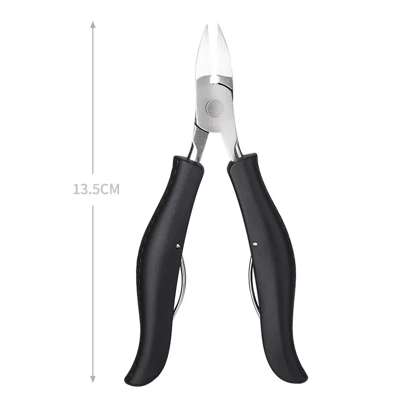 Stainless Steel Nail Clipper Nipper – Thick Toenail & Manicure Tool Nail Clipper Nipper Axl Black