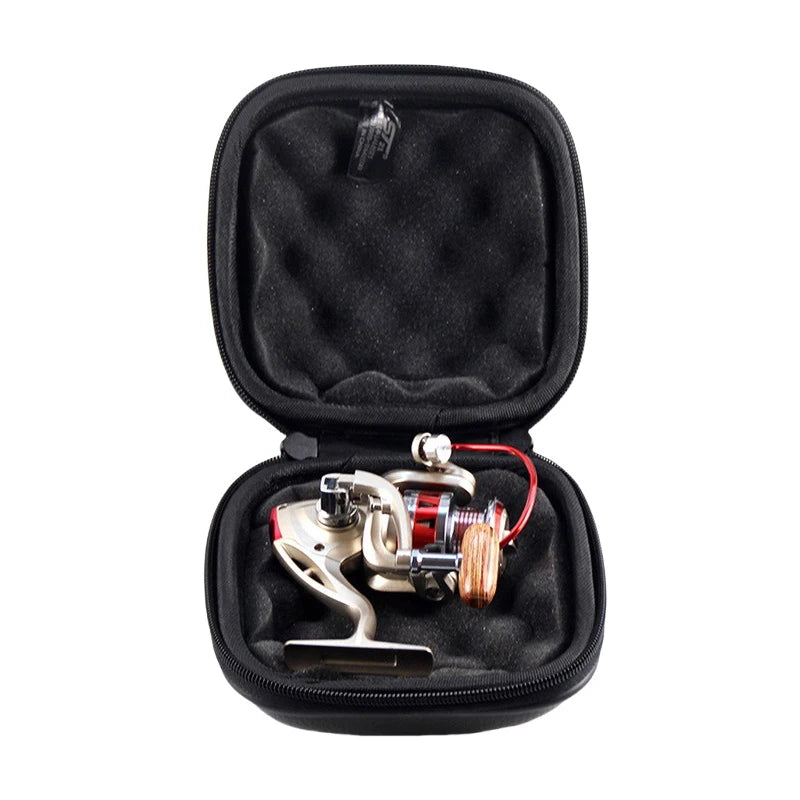 Spinning Reel Case – Waterproof PU Leather Fishing Tackle Bag Fishing Reel Bag Axl