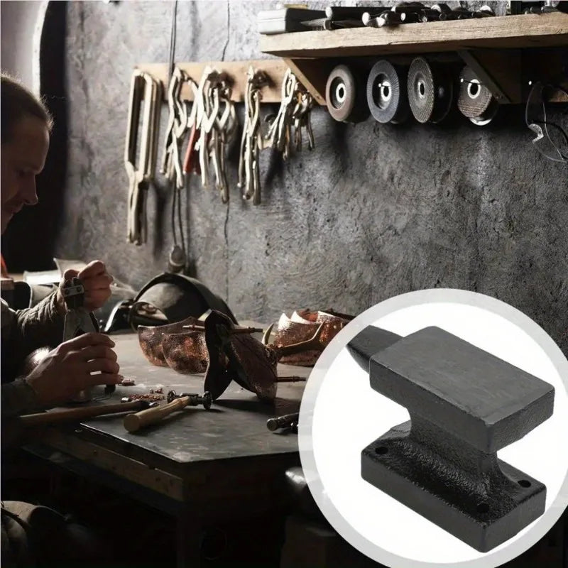 Cast Iron Bench Vise with Anvil – Mini DIY Metalworking Tool Bench Vise Anvil Axl