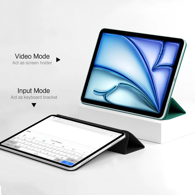Smart Folio iPad Magnetic Case – Pro 11, Air M3/M2, Mini 7/6 Tablet Folio Case Axl