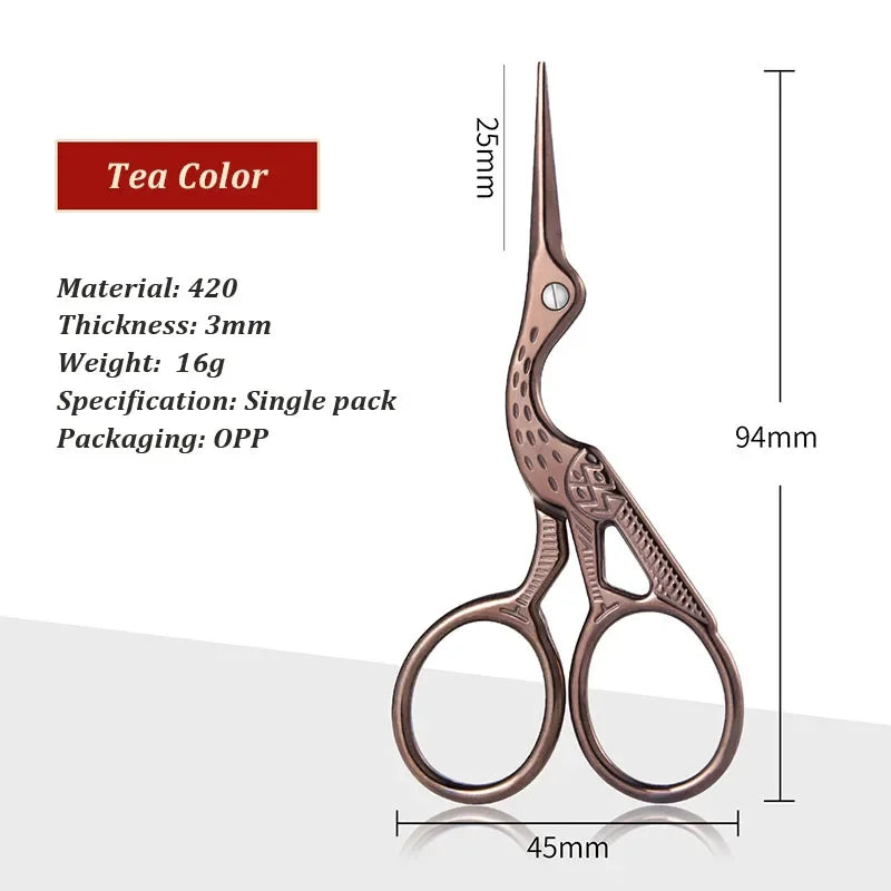 Crane Craft Scissors – Stainless Steel Sewing & DIY Tool Craft Scissors Axl Tea titanium