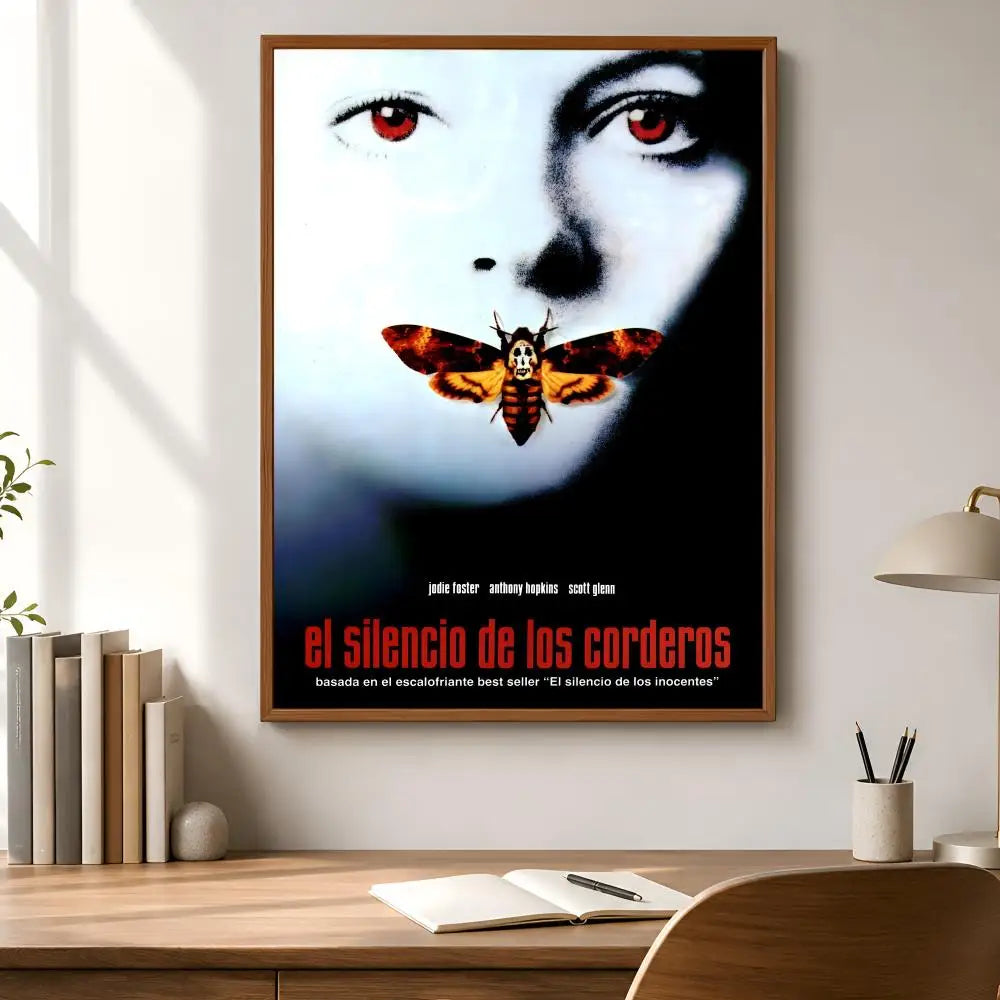 Silence of the Lambs PVC Wall Poster – Peel & Stick HD Art Movie Wall Poster Axl