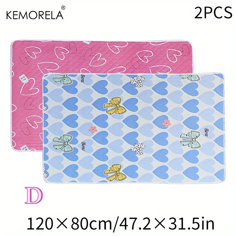 2PCS Washable Dog Training Pads – Reusable Non-Slip Pet Mat Pet Training Pads Axl D