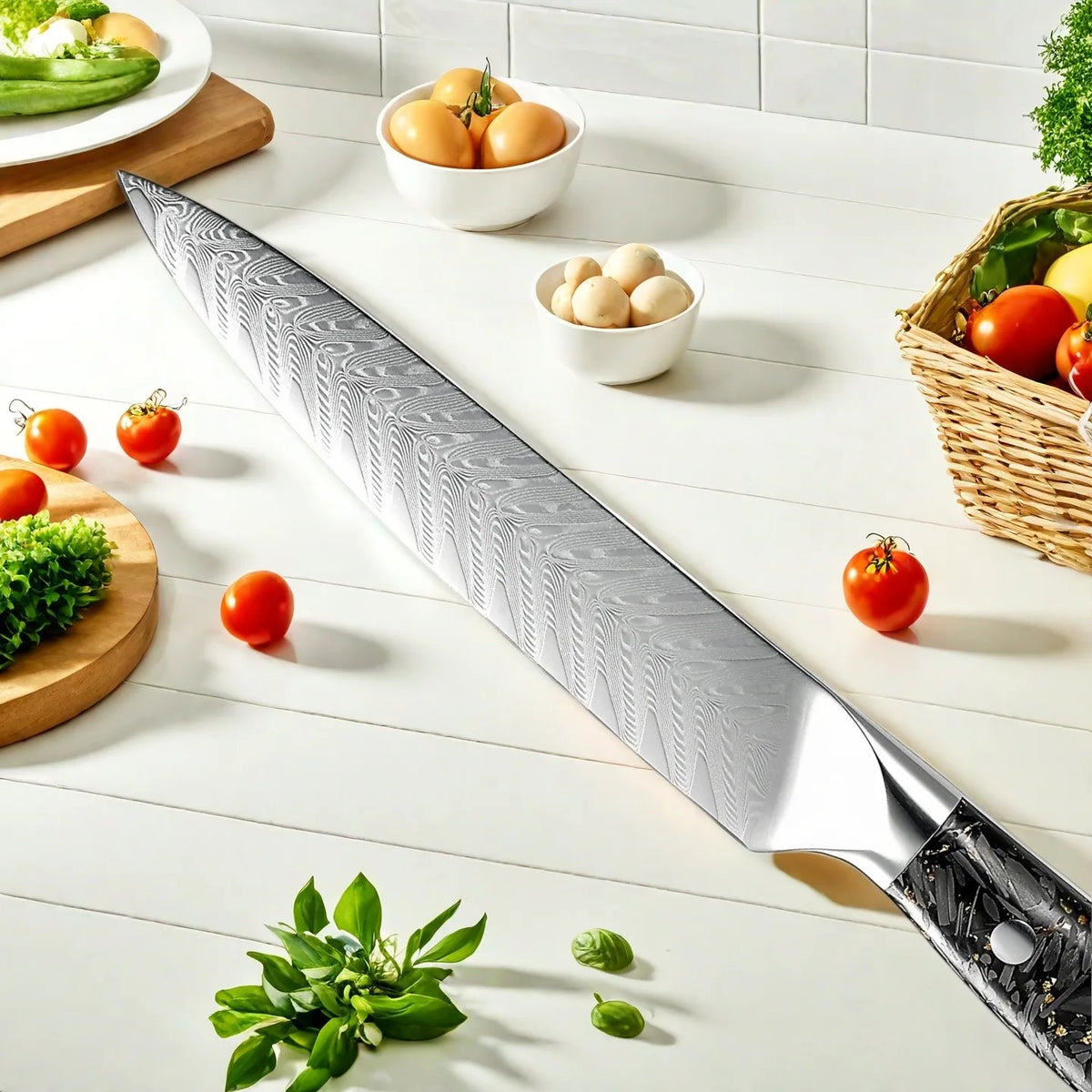 5-Inch VG10 Damascus Steel Paring Knife | Sharp Utility Knife Damascus Paring Knife Axl