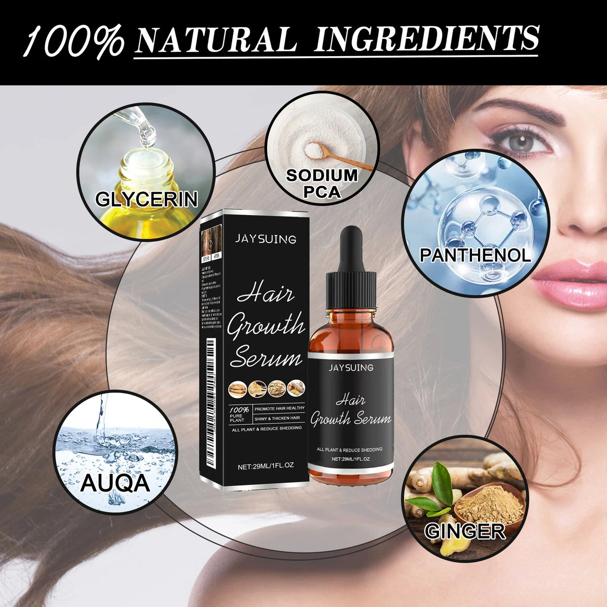 Jaysuing Scalp Nourishing Hair Serum – Panthenol & Glycerin Hair Scalp Serum Axl