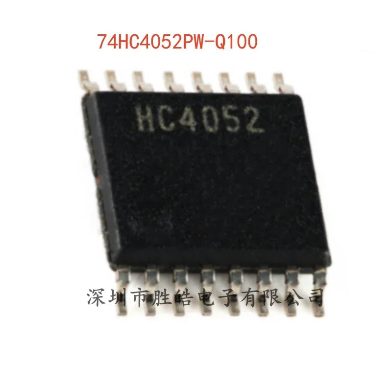 10PCS 74HC4052PW-Q100 Dual Analog Multiplexer IC TSSOP-16 Integrated Circuit IC Axl Default Title