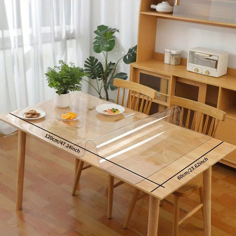 Clear PVC Table Protector 1mm – Heat & Scratch Resistant Cover Table Protector Cover Axl