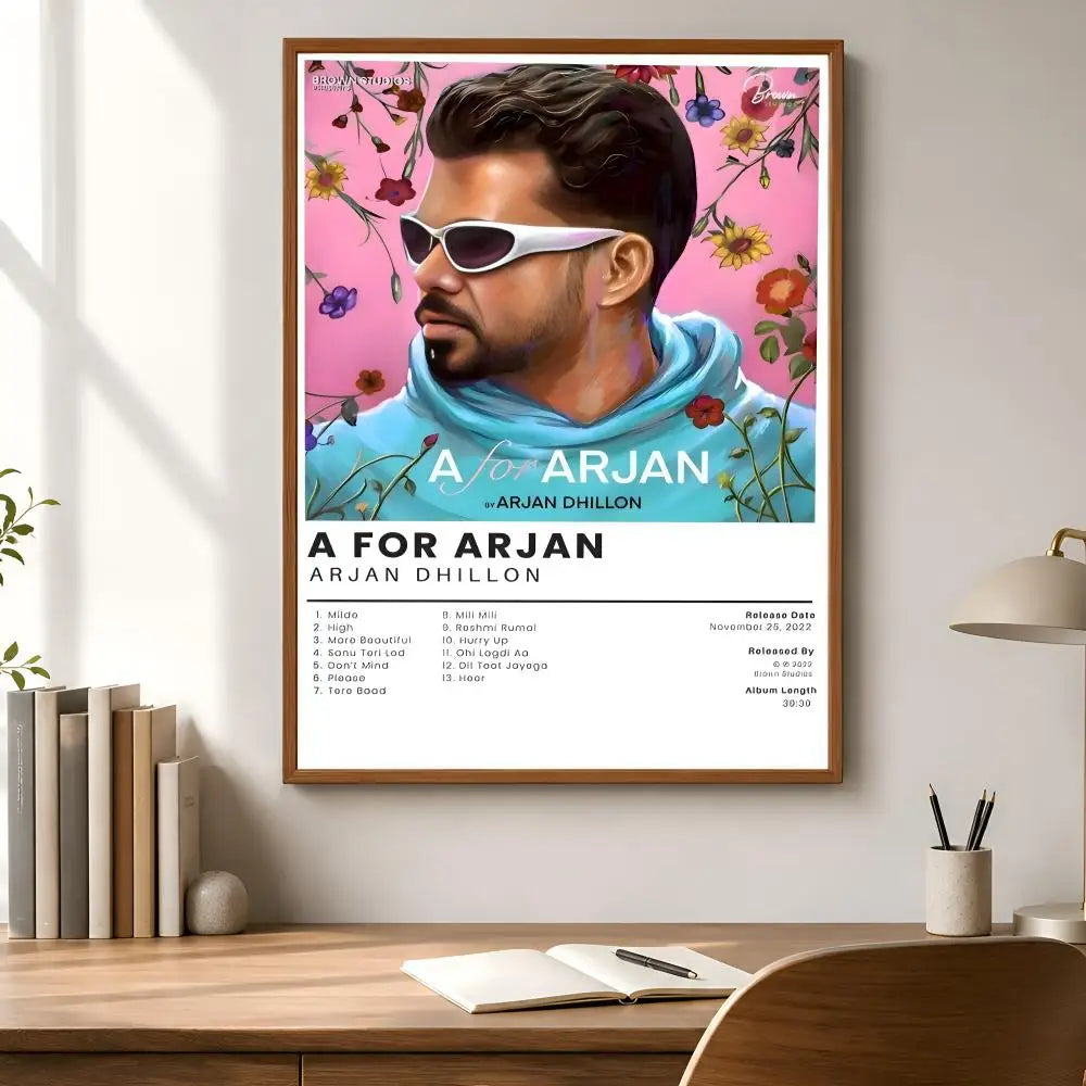 Arjan Dhillon Waterproof PVC Wall Poster – Peel & Stick HD Art Wall Poster Axl