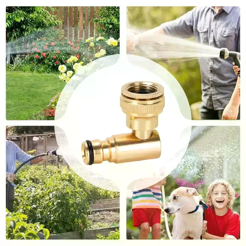 Brass Hose Swivel Quick Connector – Universal Anti-Leak Adapter Hose Quick Connector Axl