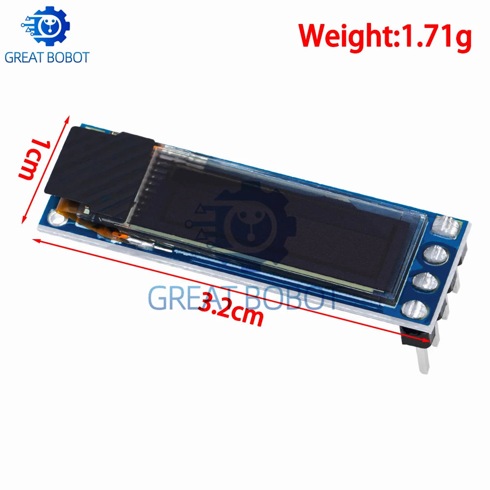 0.69" OLED Display Module SSD1306 96x16 IIC for Arduino OLED Display Module Axl