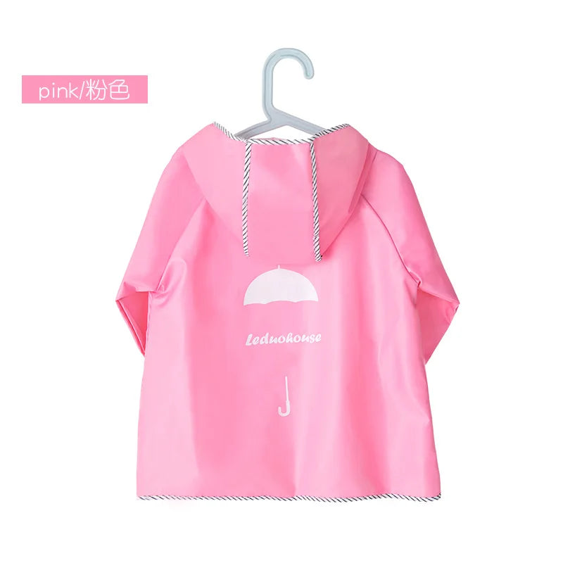 Kids Yellow Waterproof Rain Poncho – Nylon Raincoat Boys & Girls Kids Rain Poncho Axl Pink M