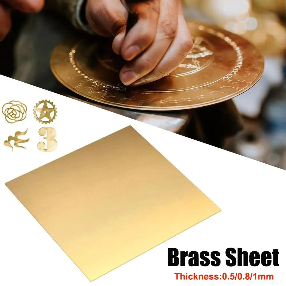 Brass Sheet Metal 0.5/0.8/1mm – CNC DIY Craft Plate Brass Sheet Metal Axl
