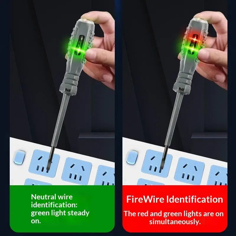 2-in-1 Voltage Tester Screwdriver | Magnetic LED Indicator Voltage Tester Screwdriver Axl