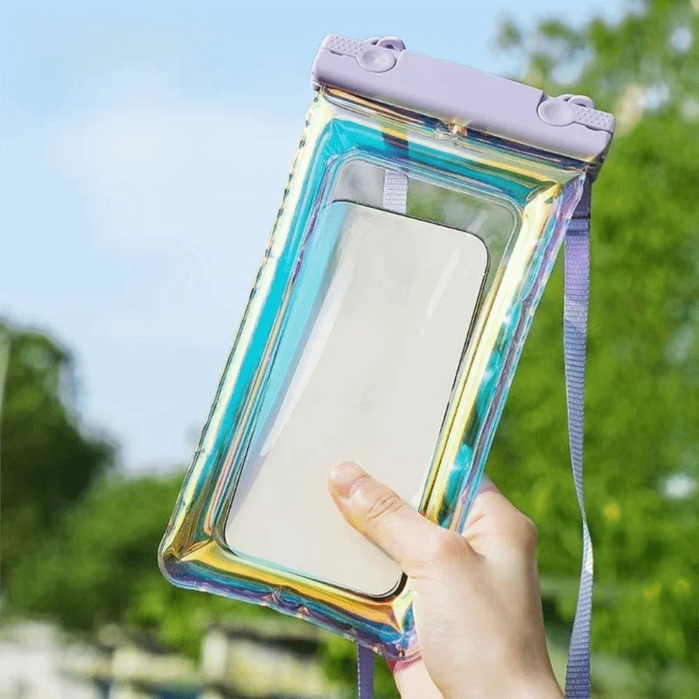 Waterproof Phone Pouch – Floating Airbag Touchscreen PVC Bag Waterproof Phone Pouch Axl Purple