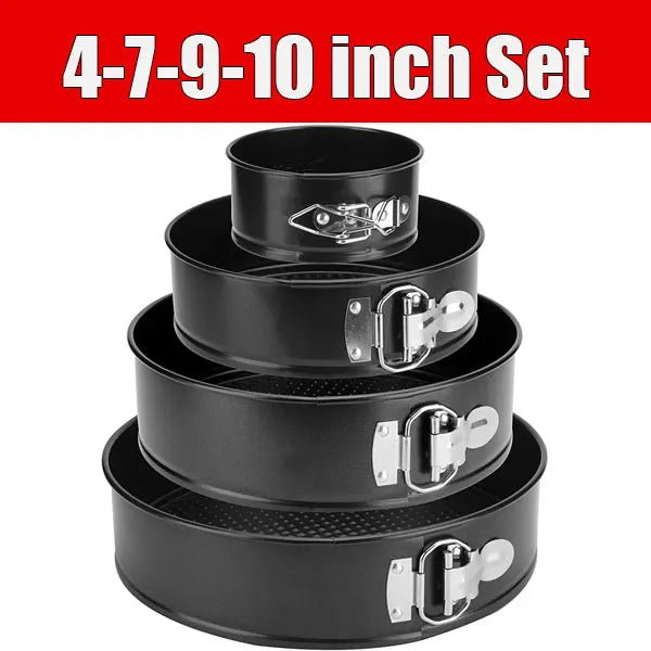 Nonstick Springform Pan Set 4/7/9 Inch | Leakproof Cake Molds Springform Cake Pan Axl 4-7-9-10inch Set