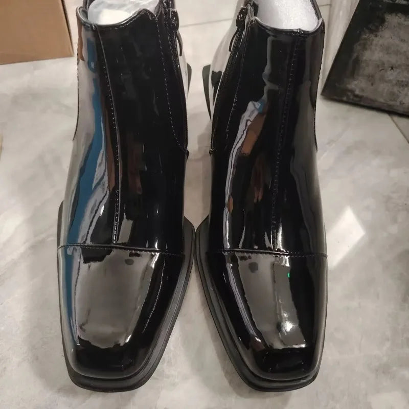 Men's Genuine Leather Chelsea Boots – Height Increase Ankle Boot Chelsea Boots Axl