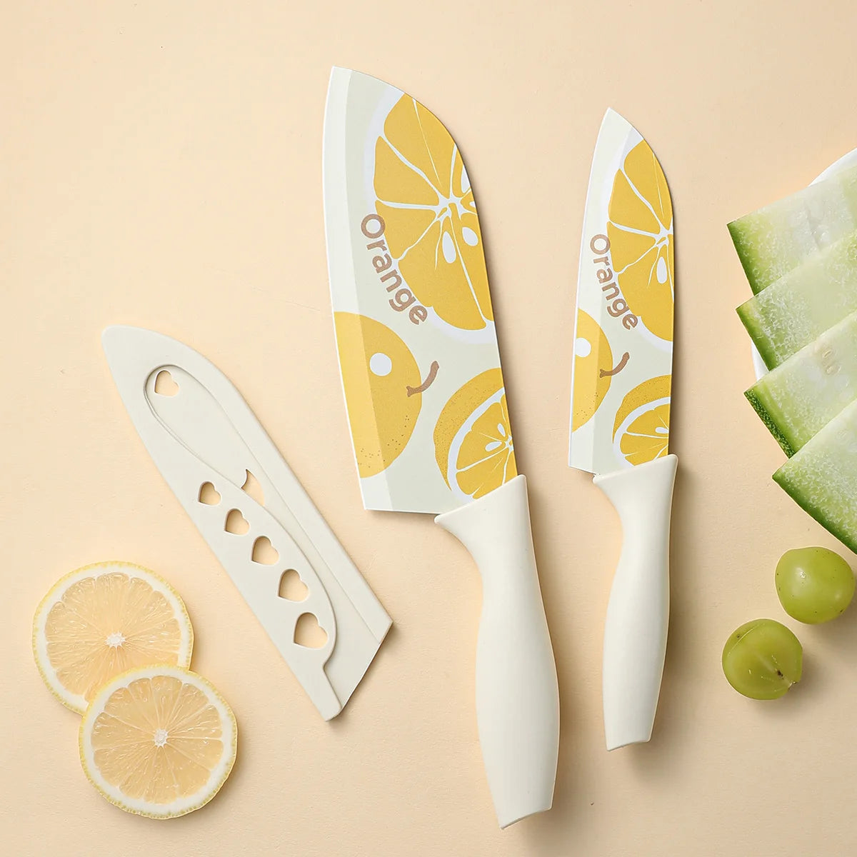 SHENJIU Stainless Steel Chef's Knife Set with Scabbards Chef Knife Set Axl