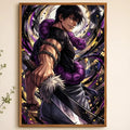 Fushiguro Toji Anime Wall Poster – Self-Adhesive HD Art Print Anime Wall Poster Axl White02 50X70cmNoframe