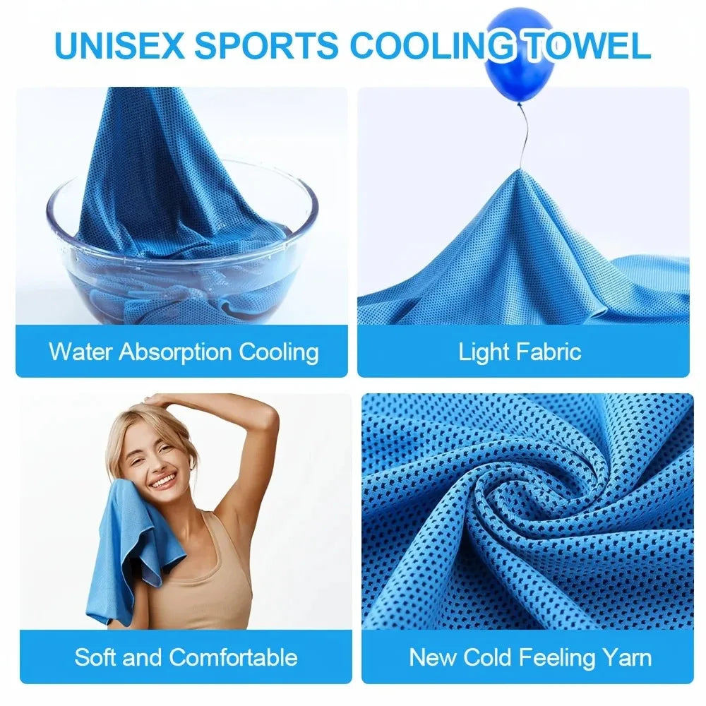 Cooling Sport Towel – Instant Ice Towel for Gym & Travel Cooling Sport Towel Axl