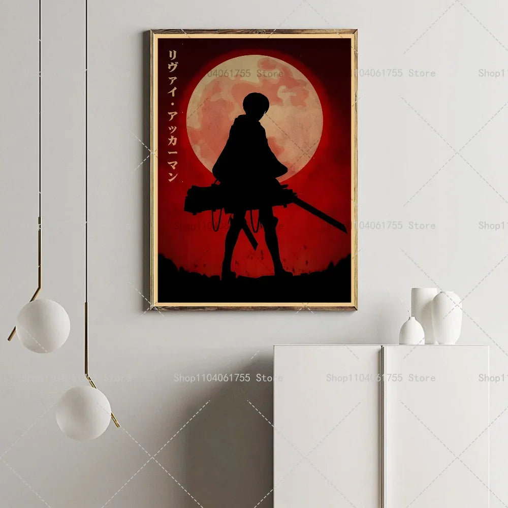Attack on Titan Season 4 Anime Poster – Self-Adhesive Wall Art Anime Wall Poster Axl
