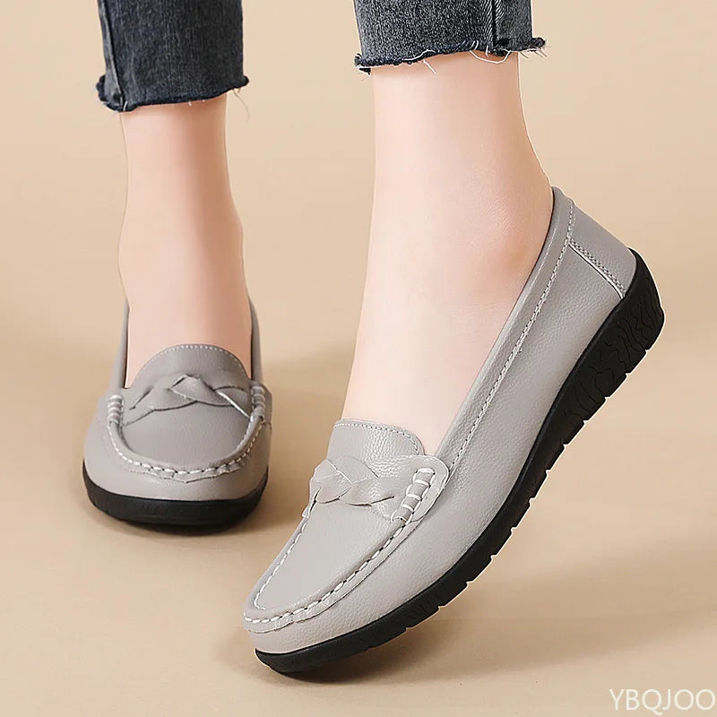 Women's Soft Sole Loafers – Lightweight Casual Flat Shoes Women's Flat Loafers Axl